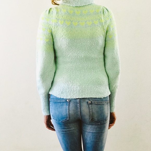 NWOT Free People love notes heart sweater Sz XS - Picture 7 of 9